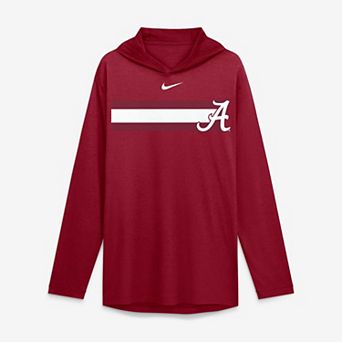 Men's Nike Crimson Alabama Crimson Tide Primetime Pattern Tri-Blend Dri-FIT Long Sleeve Hooded T-Shirt