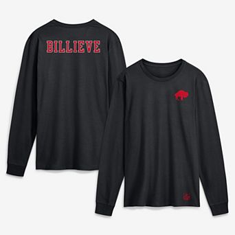 Men's Nike Black Buffalo Bills Double Rewind Long Sleeve T-Shirt