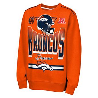 Youth Outerstuff Orange Denver Broncos Run & Gun Fleece Sweatshirt