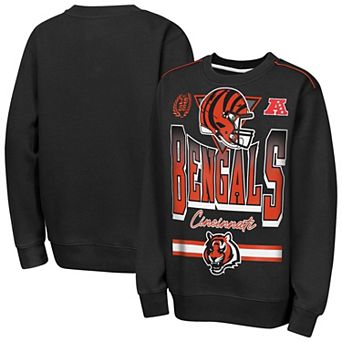 Youth Outerstuff Black Cincinnati Bengals Run & Gun Fleece Sweatshirt