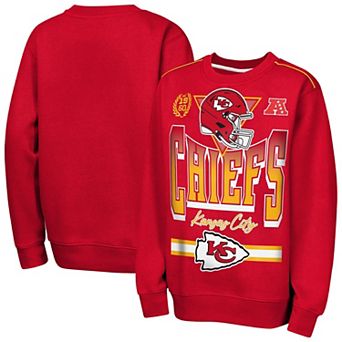 Youth Outerstuff Red Kansas City Chiefs Run & Gun Fleece Sweatshirt