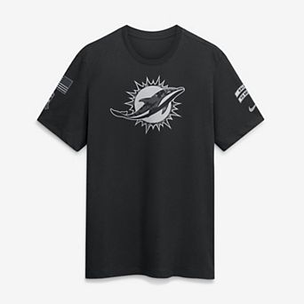 Men's Nike Black Miami Dolphins 2026 Salute to Service Slub T-Shirt