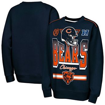 Youth Outerstuff Navy Chicago Bears Run & Gun Fleece Sweatshirt