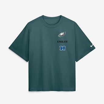 Women's Nike Midnight Green Philadelphia Eagles Primetime Premium Essential Loose Fit Boxy T-Shirt