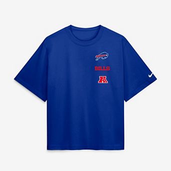 Women's Nike Royal Buffalo Bills Primetime Premium Essential Loose Fit Boxy T-Shirt