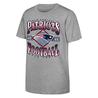 Youth Outerstuff Heather Gray New England Patriots NFL Of Days Past T-Shirt