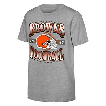 Youth Outerstuff Heather Gray Cleveland Browns NFL Of Days Past T-Shirt