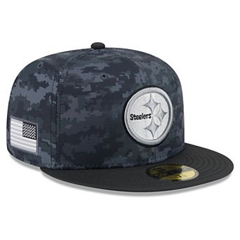 Men's New Era Black Pittsburgh Steelers 2026 Salute To Service 59FIFTY Fitted Hat