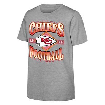 Youth Outerstuff Heather Gray Kansas City Chiefs NFL Of Days Past T-Shirt