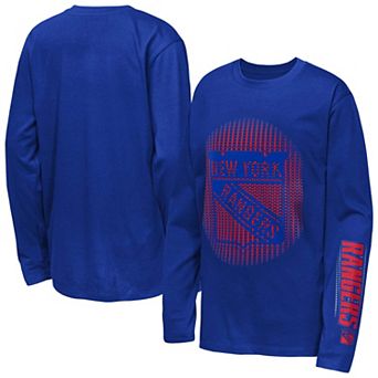 Youth Outerstuff Blue New York Rangers Regroup & Reset Long Sleeve T-Shirt