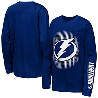 Youth Outerstuff Blue Tampa Bay Lightning Regroup & Reset Long Sleeve T-Shirt