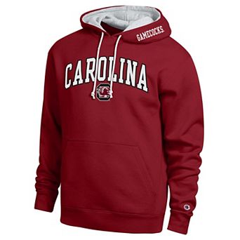 Men's Champion Garnet South Carolina Gamecocks Arch Tackle Twill Hoodie