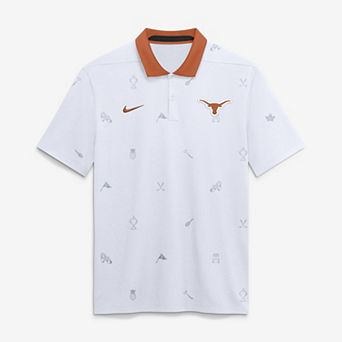 Men's Nike White Texas Longhorns Vapor Pattern Dri-FIT Polo