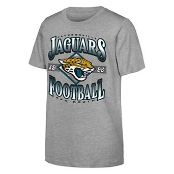 Youth Outerstuff Heather Gray Jacksonville Jaguars NFL Of Days Past T-Shirt