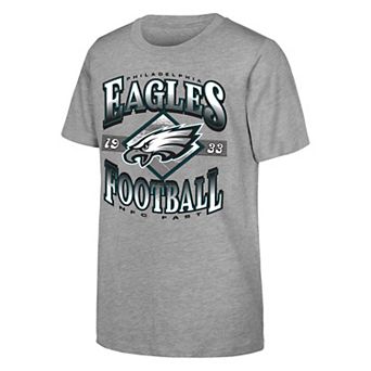 Youth Outerstuff Heather Gray Philadelphia Eagles NFL Of Days Past T-Shirt