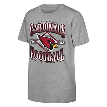 Youth Outerstuff Heather Gray Arizona Cardinals NFL Of Days Past T-Shirt