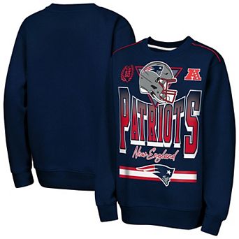 Youth Outerstuff Navy New England Patriots Run & Gun Fleece Sweatshirt