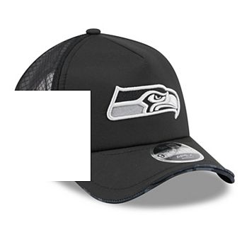 Men's New Era Black Seattle Seahawks 2026 Salute To Service Apex 9FORTY Adjustable Trucker Hat