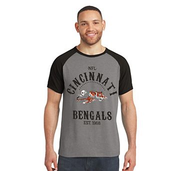 Men's Darius Rucker Collection by Fanatics Black Cincinnati Bengals Raglan T-Shirt