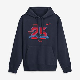 Men's Nike Navy Houston Texans 25th Anniversary Club Fleece Hoodie