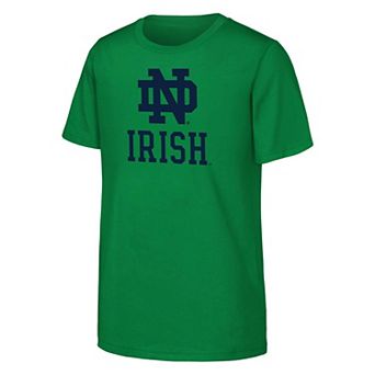 Youth Outerstuff Green Notre Dame Fighting Irish Primary Logo T-Shirt