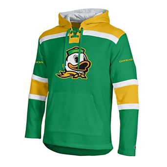 Men's Champion Green Oregon Ducks Lacer Fleece Hoodie