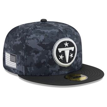 Men's New Era Black Tennessee Titans 2026 Salute To Service 59FIFTY Fitted Hat