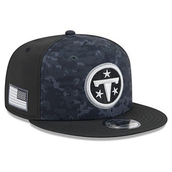 Men's New Era Black Tennessee Titans 2026 Salute To Service 9FIFTY Snapback Hat