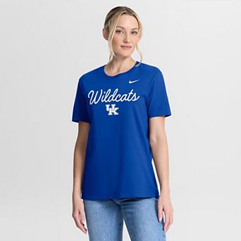 Women's Nike Royal Kentucky Wildcats Script Mantra Logo T-Shirt