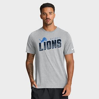 Men's Nike Heather Gray Detroit Lions Believe The Game Tri-Blend T-Shirt