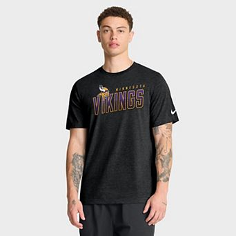 Men's Nike Heather Black Minnesota Vikings Believe The Game Tri-Blend T-Shirt