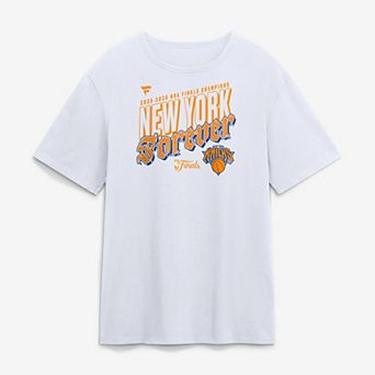 Men's Fanatics White New York Knicks 2026 NBA Finals Champions Hometown T-Shirt