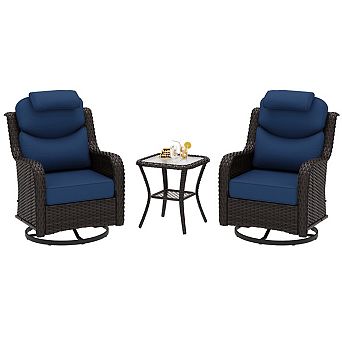 MaxMulti 2-person Patio Rattan Seating Group With Headrest