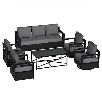 MaxMulti 6 pc Outdoor Patio Conversation Set