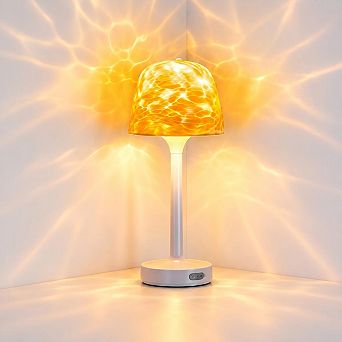 Ollny LED Ocean Wave Projector Lamp, IP44 Waterproof, 3 Color Modes, for Bathroom, Shower, Bathtub