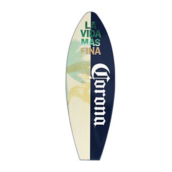 American Art Décor Officially Licensed Corona Surfboard Wall Plaque 10-Inch x 30-Inch