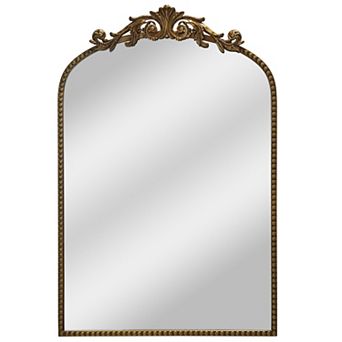 American Art Décor 20 x 30 Gold Arched Wall Mirror Ornate Filigree Decor