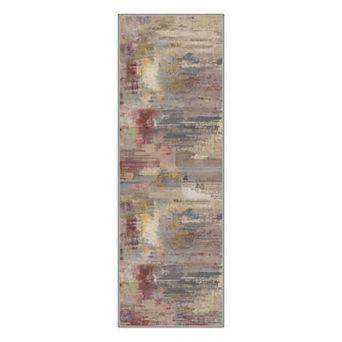 GENIMO Area Rug Machine Washable Non Slip Low Pile Lightweight Indoor Rug for Living Room Bedroom