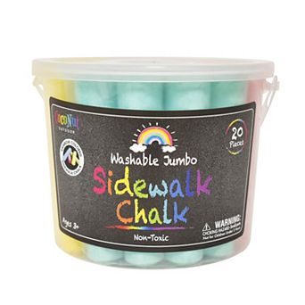 Jumbo Outdoor Sidewalk Chalk - 20 pc Bucket