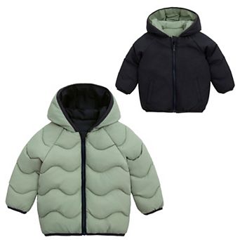 Toddler Boys' Rokka&Rolla Reversible Hooded Puffer Jacket