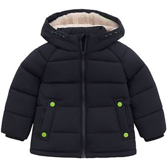 Toddler Boys' Rokka&Rolla Ethan Borg Lined Hooded Puffer Jacket