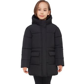 Girl Rokka&Rolla Madison Longline Hooded Puffer Jacket