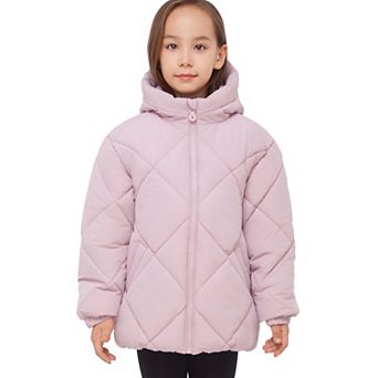 Girl Rokka&Rolla Charlotte Diamond Quilted Hooded Puffer Jacket