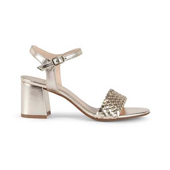 Mia Leather Block Heel Sandal