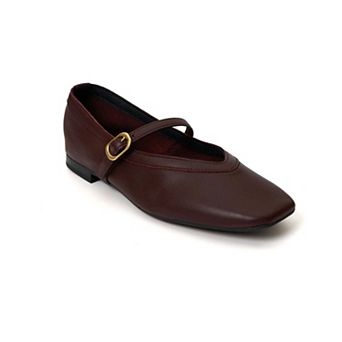 Greta Leather Mary Jane Flat
