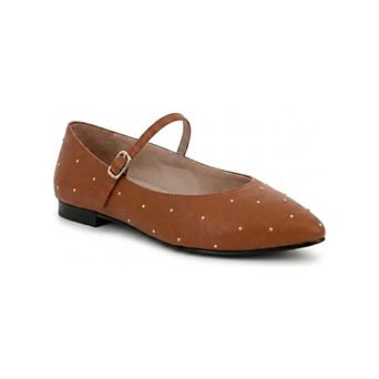 Clara Studded Mary Jane Flat