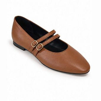 Womens Brown Dress Flats - Shoes