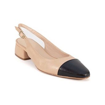 Berta Cap Toe Slingback Heel