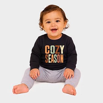 Cozy Season Fall Colors - Infant Crew Fleece Sweatshirt