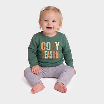 Cozy Season Fall Colors - Infant Crew Fleece Sweatshirt